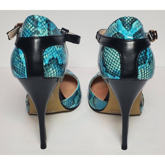 PRIMADONNA COLLECTION WOMEN SIZE EURO 37 BLUE  SNAKE DESIGN NEW / BOX  00066 - Picture 6 of 12